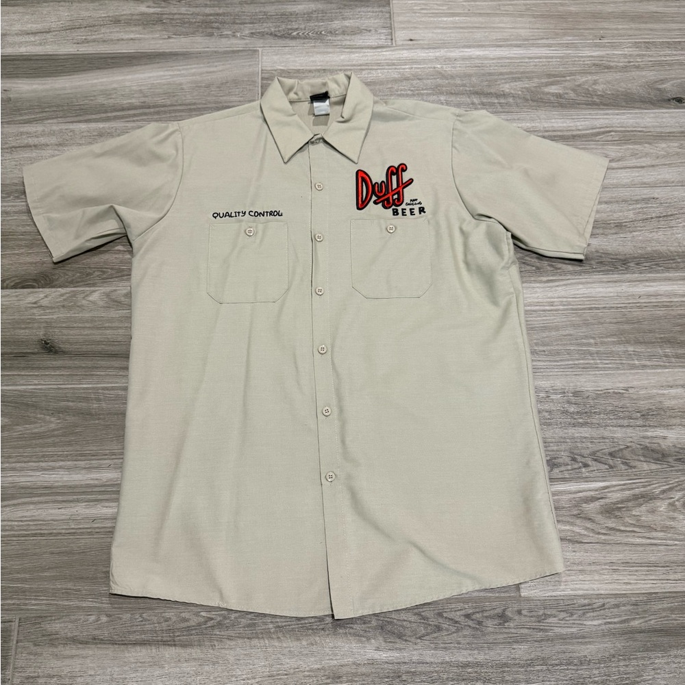 Universal Studios The Simpsons Quality Control Duff Beer Men’s Shirt